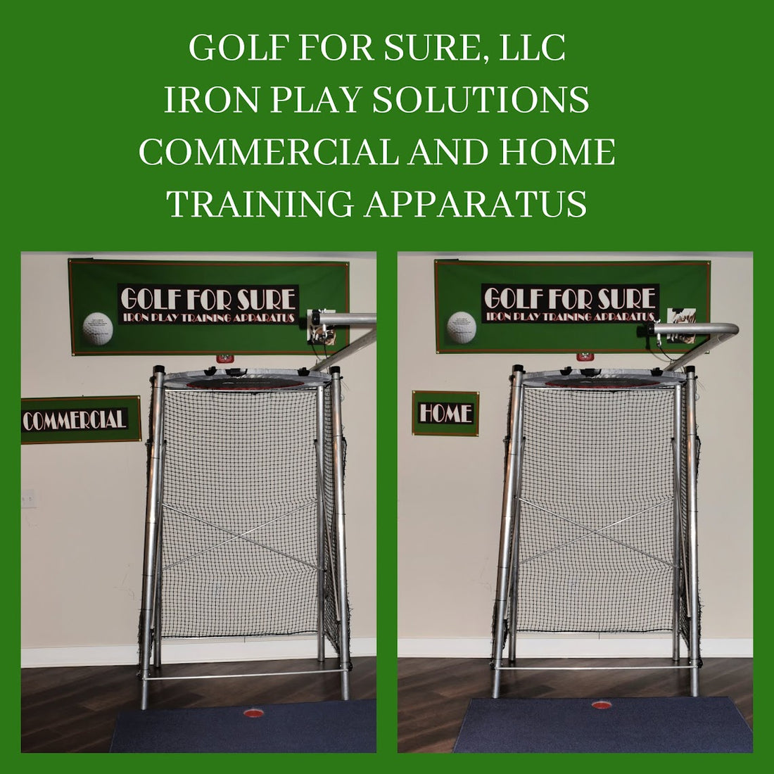 Golf For Sure’s Patented Golf Iron Training Apparatus for Beginners